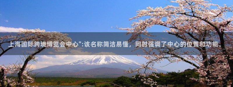 果博注册账号链接：上海国际跨境博览会中心\